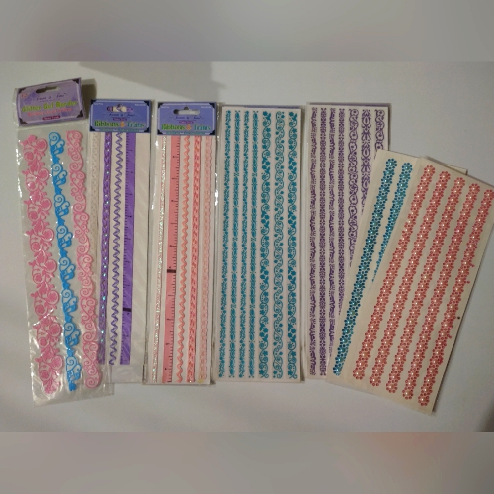 Scrapbooking border and embellishments